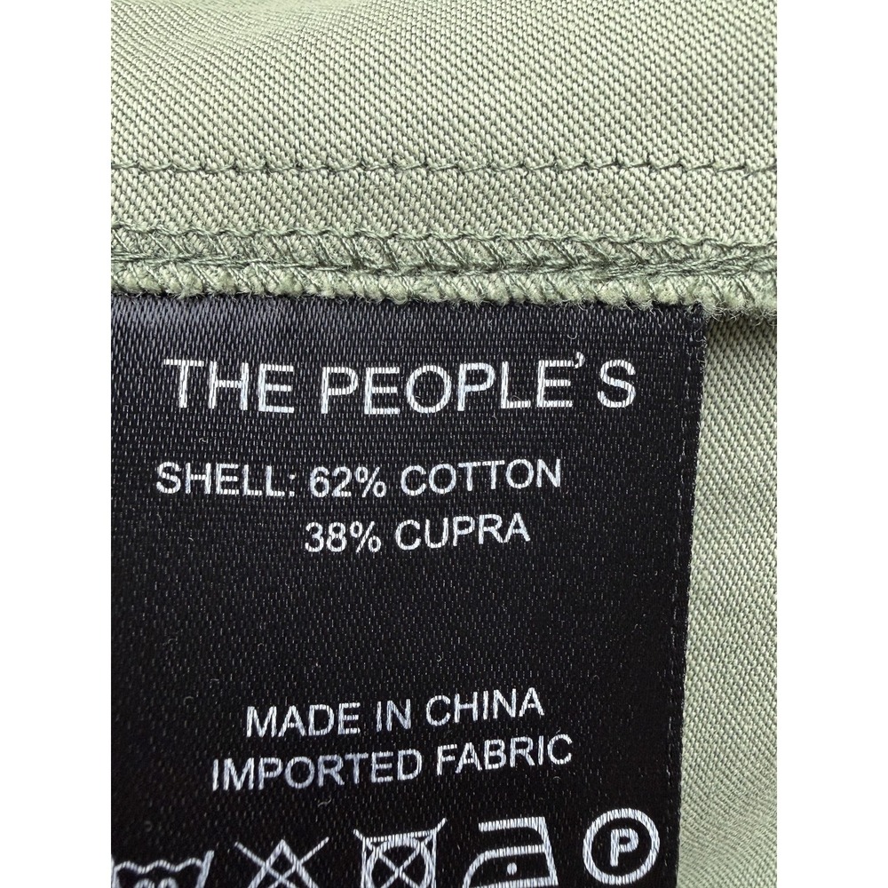 THE PEOPLE'S Womens‎ M Olive Green Maxi Shift Dress Drawstring Waist 3/4 Sleeve - Picture 12 of 14